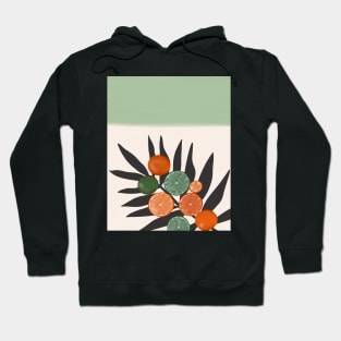 Fruit on Palm Leaf Minimal Hoodie